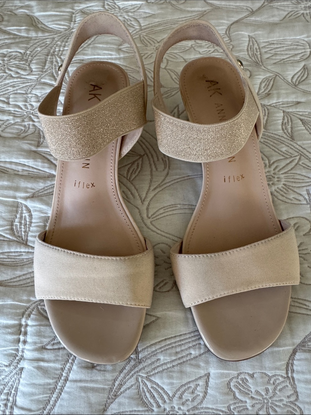 Anne Klein Blush Pink Slingback Sandals size 8M